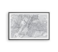 Affiche Poster 91x61cm Tableaux Image Photo New York Carte Wall Art Decoration