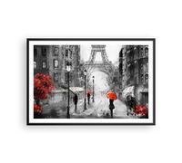 Affiche Poster 91x61cm Tableaux Image Photo Paris ville maison Wall Art