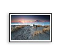Affiche Poster 91x61cm Tableaux Image Photo Plage Sable Marche Wall Art