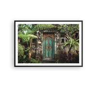 Affiche Poster 91x61cm Tableaux Image Photo Portail Porte Vert Wall Art