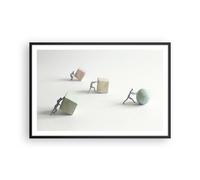 Affiche Poster 91x61cm Tableaux Image Photo Symbole Boule Cube Wall Art