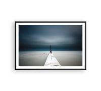 Affiche Poster 91x61cm Tableaux Image Photo Tour Plage Ciel Wall Art Decoration
