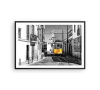 Affiche Poster 91x61cm Tableaux Image Photo Tram Portugal Lisbonne Wall Art