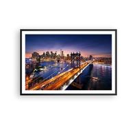 Affiche Poster 91x61cm Tableaux Image Photo Usa america new york manhattan Art