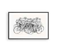 Affiche Poster 91x61cm Tableaux Image Photo vélo course roue Wall Art
