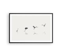 Affiche Poster 91x61cm Tableaux Image Photo Vol Oiseau Héron Wall Art