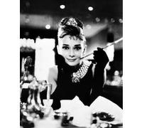 Affiche Poster Audrey Hepburn - Breakfast at Tiffany's BandW - 40x50cm