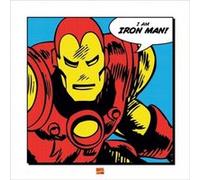 Affiche Poster Iron Man - Marvel Comics - 40x40cm