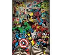 Affiche Poster Marvel Comics - Here Come The Heroes - 61x91,5cm G
