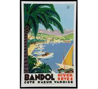 Affiche Poster Vintage - FABULOUS BIJOUX - Bandol Cote d'Azur - 31cm x 47cm - Décoration murale - Thème Voyage