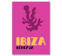 Affiche Premium | - Décoration de luxe idéale pour Salons, Cuisines, Bureaux et Bibliothèques (30x40cm | Ibiza)