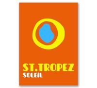 Affiche Premium | - Décoration de luxe idéale pour Salons, Cuisines, Bureaux et Bibliothèques (50x70cm - Affiche Premium 220g/m² | St. Tropez)