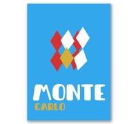 Affiche Premium | - Décoration de luxe idéale pour Salons, Cuisines, Bureaux et Bibliothèques (50x70cm - Affiche Premium 220g/m² | Monte Carlo)