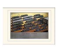 National Railway Museum BR Locomotives 30 x 40 cm montée d'impression