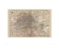 Affiche - Pyramid - Map Of The County Of London - 1988 - Art Print - 60x80cm G