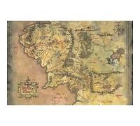Affiche - Pyramid - The Lord Of The Rings - Middle Earth Map - 61x91,5cm