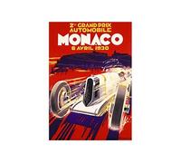 Affiche rectangulaire Monaco 1930