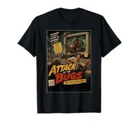 Affiche rétro de Film de Science-Fiction L'Attaque des Bugs T-Shirt