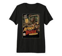 Affiche rétro de Film de Science-Fiction L'Attaque des Bugs T-Shirt Haut de Gamme