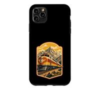 Affiche rétro de Voyage en Train de Montagnes Coque pour iPhone 11 Pro Max