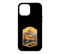 Affiche rétro de Voyage en Train de Montagnes Coque pour iPhone 12 Pro Max