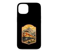 Affiche rétro de Voyage en Train de Montagnes Coque pour iPhone 13