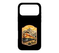 Affiche rétro de Voyage en Train de Montagnes Coque pour iPhone 17 Pro Max