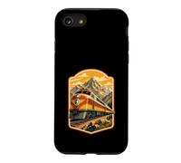 Affiche rétro de Voyage en Train de Montagnes Coque pour iPhone SE (2020) / 7/8