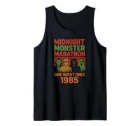 Affiche rétro des années 80 Motif Monstre de Minuit Débardeur