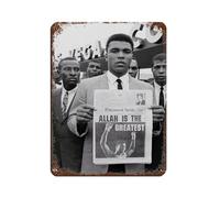 Affiche rétro en métal « Allah Is The Greatest Art » - Décoration murale - 30 x 40 cm