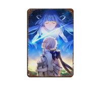 Affiche rétro en métal avec dessin animé japonais DanMachi Is It Wrong to Try to Pick Up Girls in A Dungeon 52 - Décoration murale - 20,3 x 30,5 cm