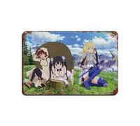 Affiche rétro en métal avec dessin animé japonais DanMachi Is It Wrong to Try to Pick Up Girls in A Dungeon 5 - Décoration murale - 20,3 x 30,5 cm