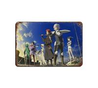 Affiche rétro en métal avec dessin animé japonais DanMachi Is It Wrong to Try to Pick Up Girls in A Dungeon 12 - Décoration murale - 20,3 x 30,5 cm