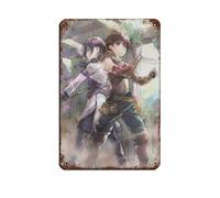 Affiche rétro en métal avec inscription « Grimgar of Fantasy And Ash 5 » - Décoration murale - 20 x 30 cm