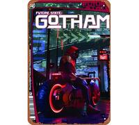 Affiche rétro en métal Future State Gotham #2 Comics - Décoration murale pour maison, grotte, bar, club, maison - 20,3 x 30,5 cm