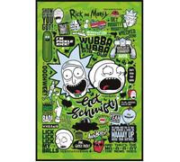 Warner Bros. Affiche Cartoon Network Rick et Morty (Quotes) Papier Multicolore 61 x 91,5 cm