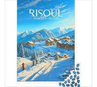 Affiche Risoul Puzzles 1000 pièces | Jeu familial amusant difficile et stimulant idéal pour se détendre et passer le temps pendant les vacances à la maison