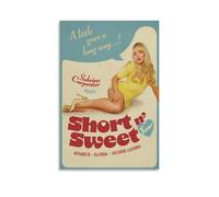 Affiche Sabrina Tour Carpenter vintage pour décoration murale en toile, esthétique de chambre 30 x 45 cm