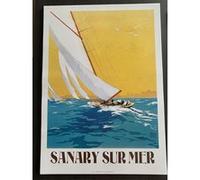 Affiche - SANARY SUR MER - VOILIERS - 50x70cm G
