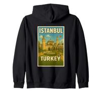 Affiche Souvenir de Voyage Vintage Istanbul Turquie Sweat à Capuche