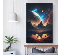 Affiche sur toile Cosmic Universe Odyssey, décoration murale, pour mari, petit ami, petite amie, 60 x 90 cm