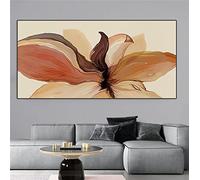 Affiche sur toile imprime luxe abstrait fleur Art peinture simplicité contemporain mur photo Moder Art maison décorative 70x140cm(28x55in) avec cadre