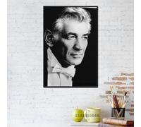 Affiche sur toile Leonard Bernstein, affiche de peinture,mpression murale Poster pour salon chambre ¿¿ coucher d¿¿cor sans cadre(60*90cm)