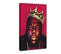 Affiche sur toile Rappeur, musicien Biggie Notorious Big B.I.G - Décoration de chambre à coucher, bureau, chambre, cadeau, style cadre, 40 x 60 cm