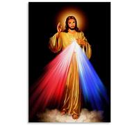 Affiche sur Toile représentant Jésus-Christ, Divine Miséricorde, décoration Murale Moderne pour Chambre à Coucher, Vx600Zt, 70 x 50 cm