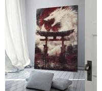 Affiche sur toile représentant l'Esprit du Loup Blanc, art mural, impressions nordiques, décoration d'intérieur, cadeaux pour femmes et hommes, 60 x 90 cm