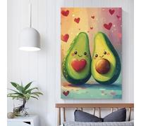 Affiche sur toile représentant un avocat, véritable amour, décoration murale, pour mari, petit ami, petite amie, 40 x 60 cm
