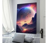 Affiche sur toile représentant un enchantement céleste, art mural, impressions nordiques, décoration d'intérieur, cadeaux pour femmes et hommes, 50 x 75 cm