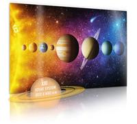 GOODS+GADGETS Affiche de l'Univers du système solaire XXL; Affiche de la photo de la galaxie spatiale; Impression d'art mural de l'Univers 80 x 45 cm (Système solaire)
