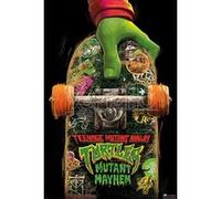 Affiche - Tortues NINJA - MUTANT MAYHEM (SKATE BOARD) - 61x91,5cm G